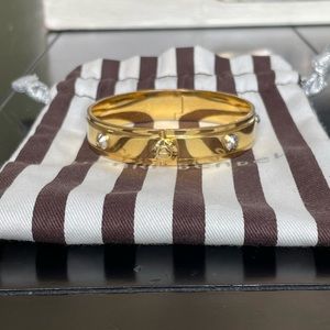 Henri Bendel gold two tone bangle